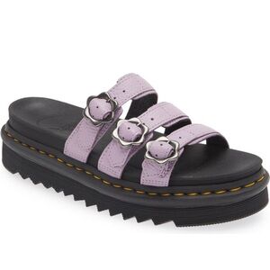 Dr. Martens Blaire Lilac Slides Sandals Leather Women’s size 8 NWT